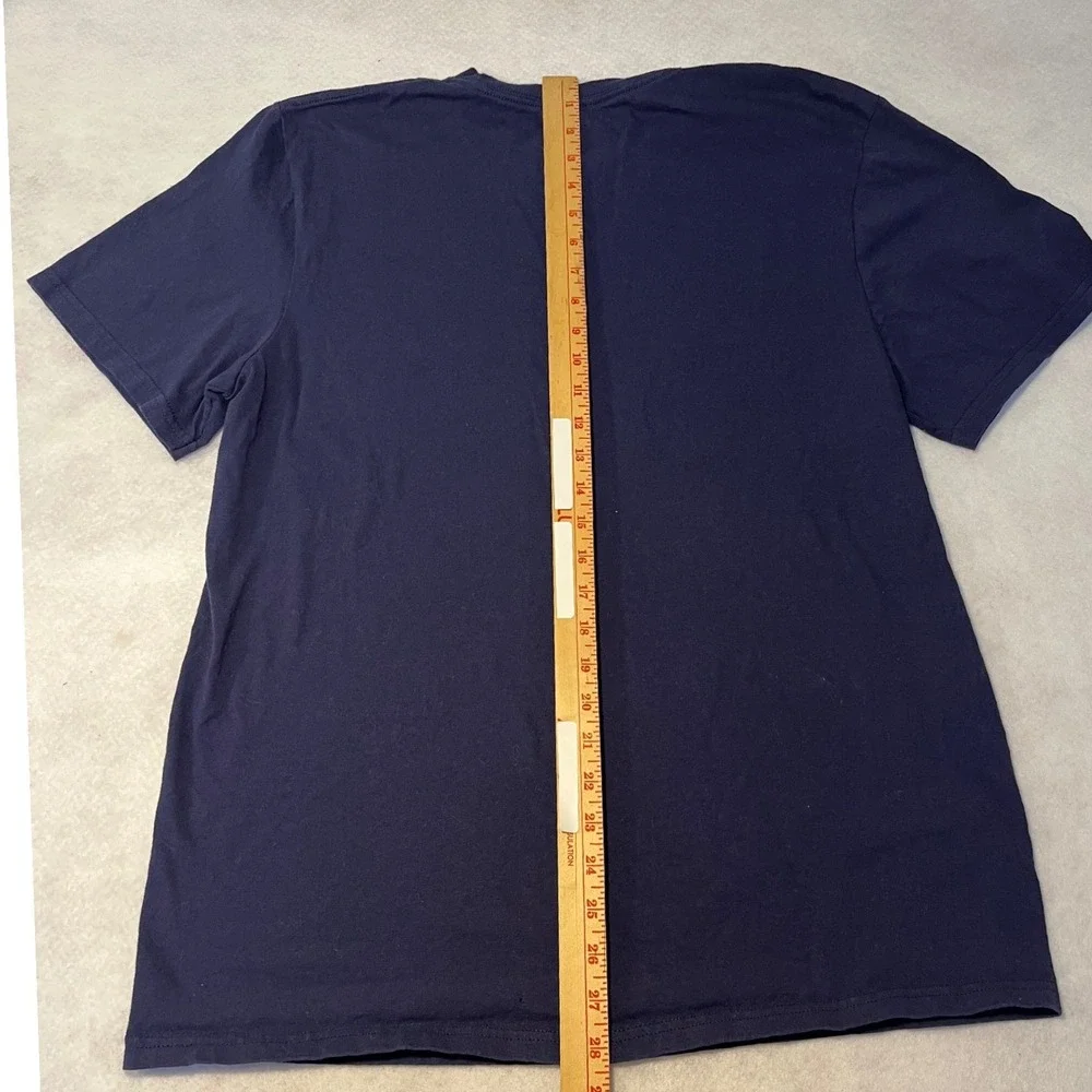 Dallas Cowboys Authentic NFL Football T-Shirt Mens Large Navy Blue Silver Star